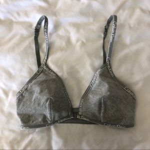 CK front-clasp bra